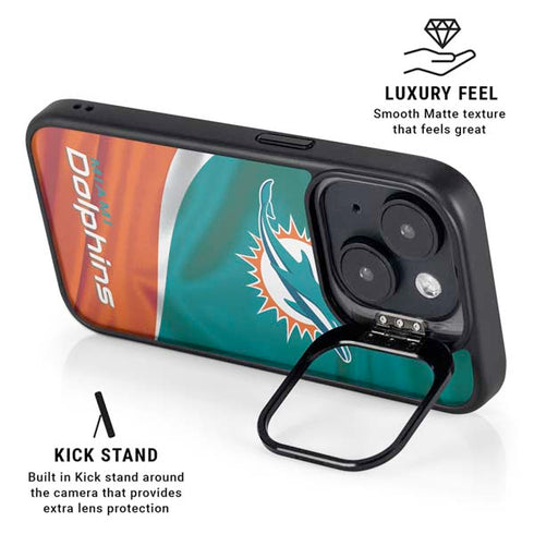 NFL Miami Dolphins iPhone 15 Plus Kickstand Case