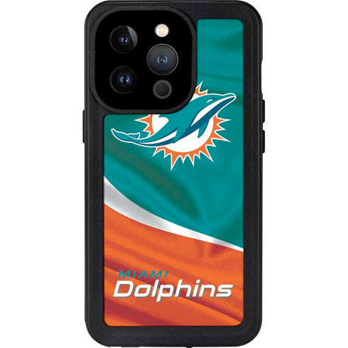 NFL Miami Dolphins iPhone 15 Pro Waterproof Case