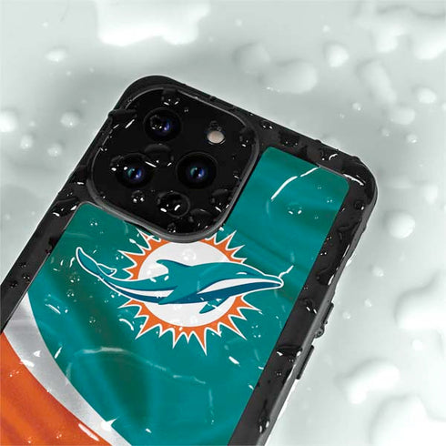 NFL Miami Dolphins iPhone 15 Pro Waterproof Case