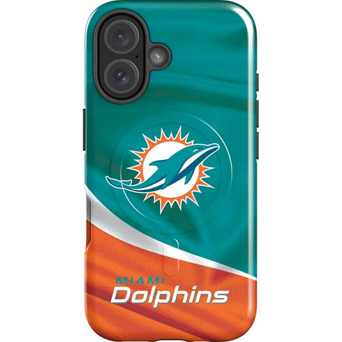 NFL Miami Dolphins iPhone 16 Magsafe Impact Case