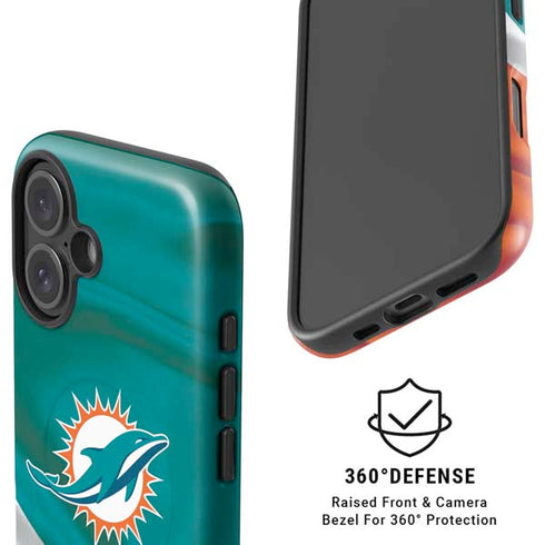 NFL Miami Dolphins iPhone 16 Magsafe Impact Case