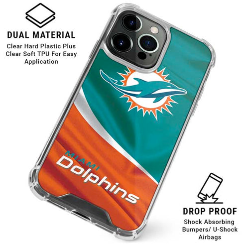NFL Miami Dolphins iPhone 16 Pro Max Clear Case