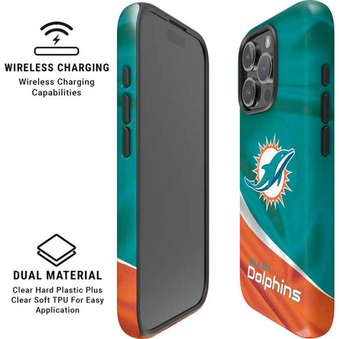 NFL Miami Dolphins iPhone 16 Pro Max Magsafe Impact Case
