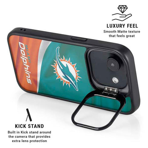 NFL Miami Dolphins iPhone 16e Kickstand Case