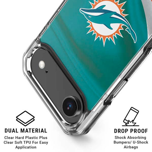 NFL Miami Dolphins iPhone 17 Air Clear Case