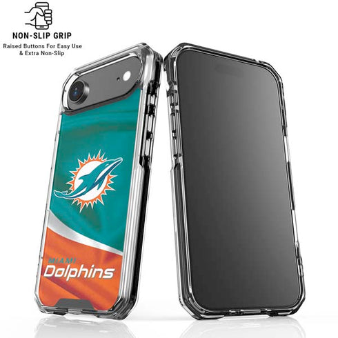 NFL Miami Dolphins iPhone 17 Air Clear Case