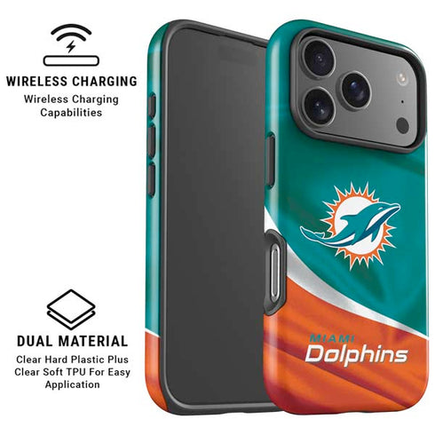 NFL Miami Dolphins iPhone 17 Pro Magsafe Impact Case