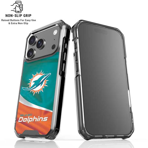 NFL Miami Dolphins iPhone 18 Pro Clear Case