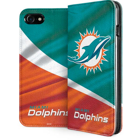 NFL Miami Dolphins iPhone SE (2nd & 3rd Gen) Folio Case