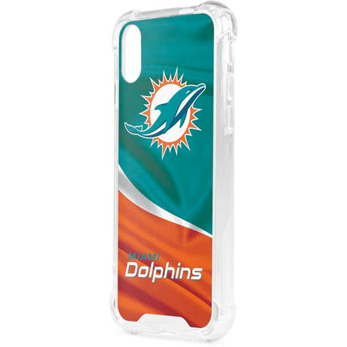 NFL Miami Dolphins iPhone XS Clear Case