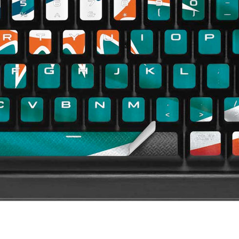 NFL Miami Dolphins K95 RGB PLATINUM Mechanical Gaming Keyboard Skin