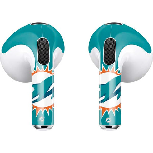 NFL Miami Dolphins Large Logo Apple AirPods (3rd Gen 2021) Skin
