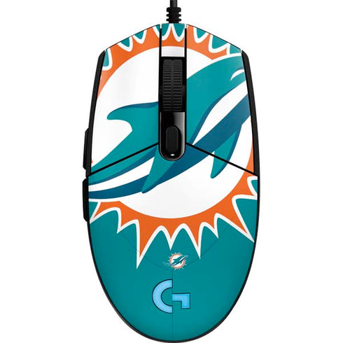 NFL Miami Dolphins Large Logo G203 Prodigy RGB Wired Gaming Mouse Skin