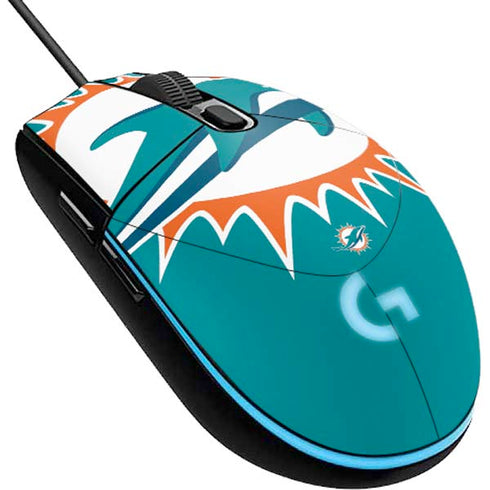 NFL Miami Dolphins Large Logo G203 Prodigy RGB Wired Gaming Mouse Skin