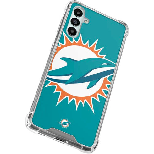 NFL Miami Dolphins Large Logo Gabb Phone 4 Clear Case