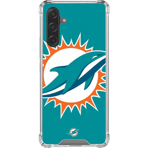 NFL Miami Dolphins Large Logo Galaxy A17 Clear Case