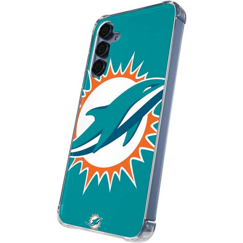 NFL Miami Dolphins Large Logo Galaxy A55 5G Clear Case
