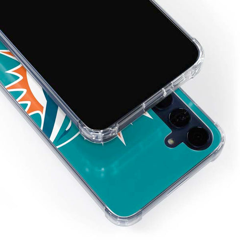 NFL Miami Dolphins Large Logo Galaxy A55 5G Clear Case