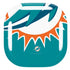 NFL Miami Dolphins Large Logo Galaxy Buds Live Skin
