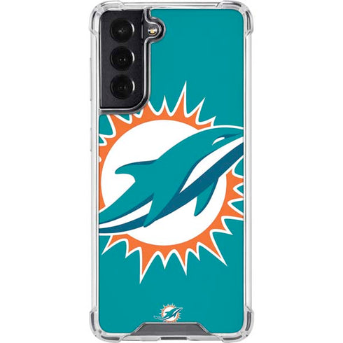 NFL Miami Dolphins Large Logo Galaxy S22 Clear Case