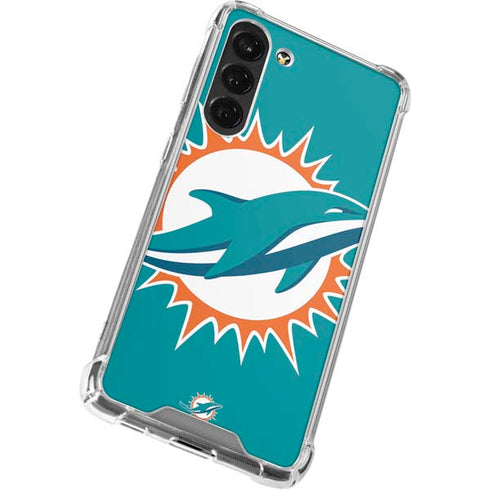NFL Miami Dolphins Large Logo Galaxy S24 FE Clear Case