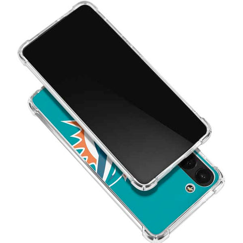 NFL Miami Dolphins Large Logo Galaxy S24 FE Clear Case