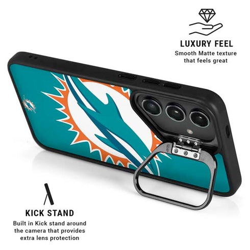 NFL Miami Dolphins Large Logo Galaxy S25 Kickstand Case