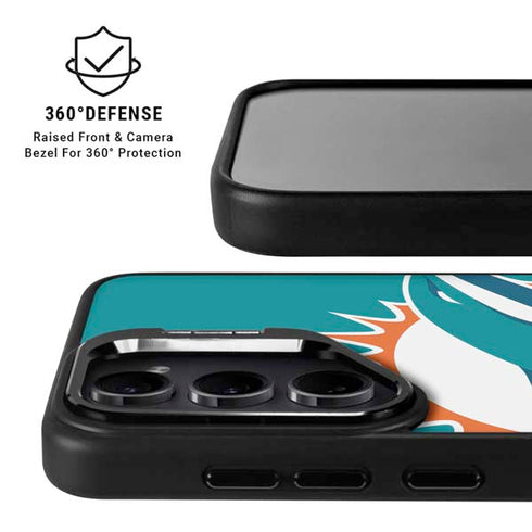NFL Miami Dolphins Large Logo Galaxy S25 Kickstand Case