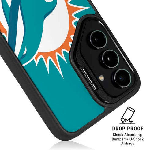 NFL Miami Dolphins Large Logo Galaxy S25 Kickstand Case