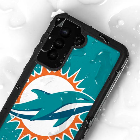 NFL Miami Dolphins Large Logo Galaxy S24 Plus Waterproof Case