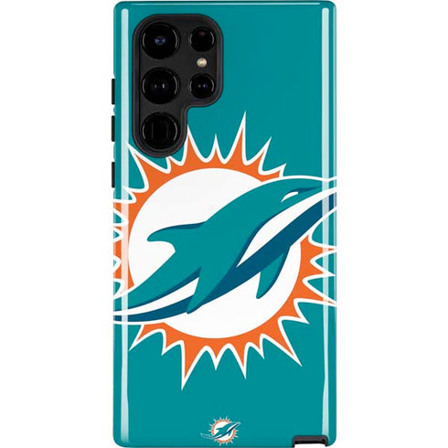 NFL Miami Dolphins Large Logo Galaxy S25 Ultra Impact Case