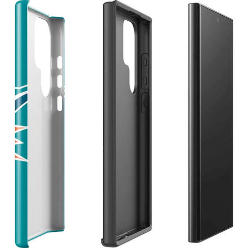 NFL Miami Dolphins Large Logo Galaxy S25 Ultra Impact Case