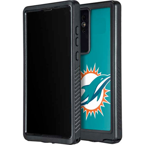 NFL Miami Dolphins Large Logo Galaxy S24 Ultra Waterproof Case