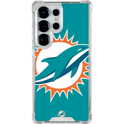 NFL Miami Dolphins Large Logo Galaxy S26 Ultra Clear Case