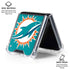 NFL Miami Dolphins Large Logo Galaxy Z Flip6 Clear Case
