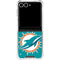 NFL Miami Dolphins Large Logo Galaxy Z Flip7 Clear Case