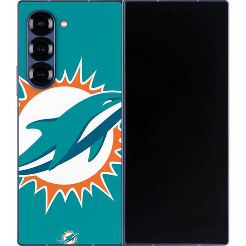 NFL Miami Dolphins Large Logo Galaxy Z Fold6 Skin