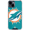 NFL Miami Dolphins Large Logo iPhone 15 Clear Case