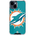 NFL Miami Dolphins Large Logo iPhone 15 Clear Case