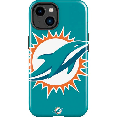NFL Miami Dolphins Large Logo iPhone 15 Impact Case