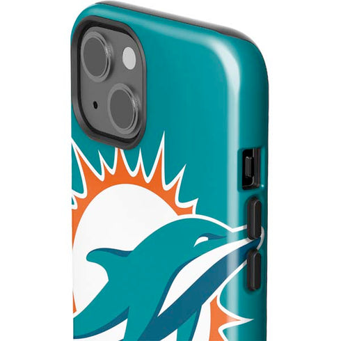 NFL Miami Dolphins Large Logo iPhone 15 Impact Case