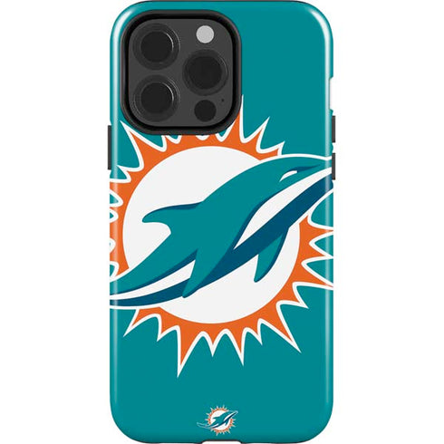 NFL Miami Dolphins Large Logo iPhone 15 Pro Impact Case