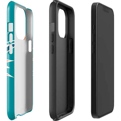 NFL Miami Dolphins Large Logo iPhone 15 Pro Impact Case