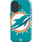 NFL Miami Dolphins Large Logo iPhone 16 Magsafe Impact Case