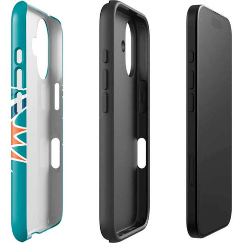 NFL Miami Dolphins Large Logo iPhone 16 Plus Impact Case