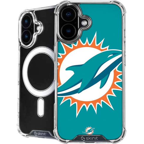 NFL Miami Dolphins Large Logo iPhone 16 Plus MagSafe Case