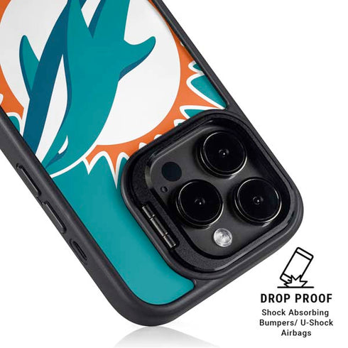 NFL Miami Dolphins Large Logo iPhone 16 Pro Kickstand Case