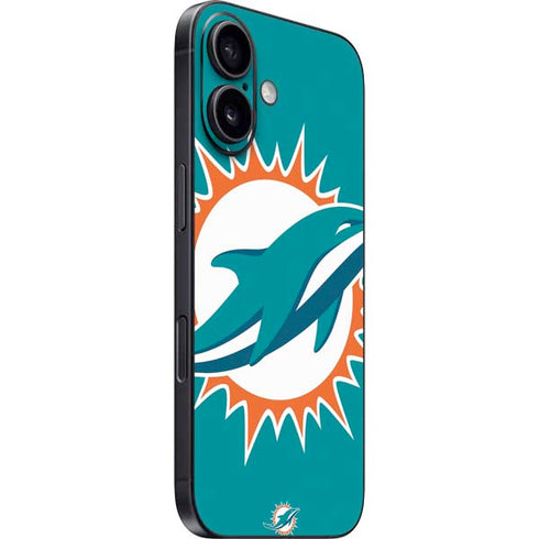 NFL Miami Dolphins Large Logo iPhone 16 Skin