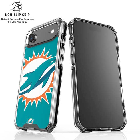 NFL Miami Dolphins Large Logo iPhone 17 Air Clear Case