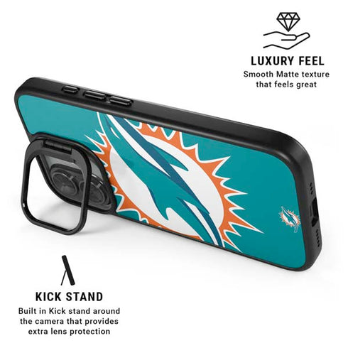NFL Miami Dolphins Large Logo iPhone 17 Kickstand Case